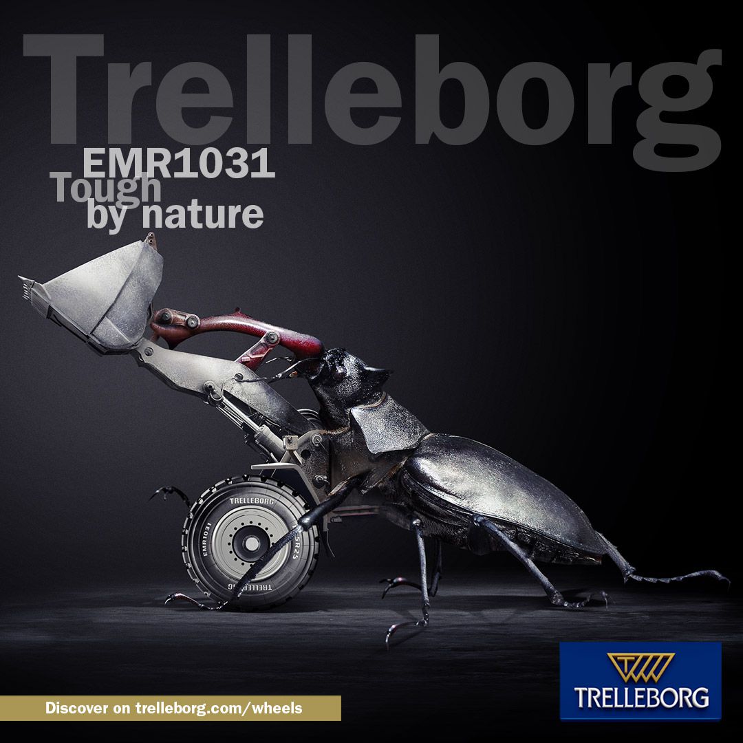 Trelleborg announces EMR1031 Tough Earthmover Tire 