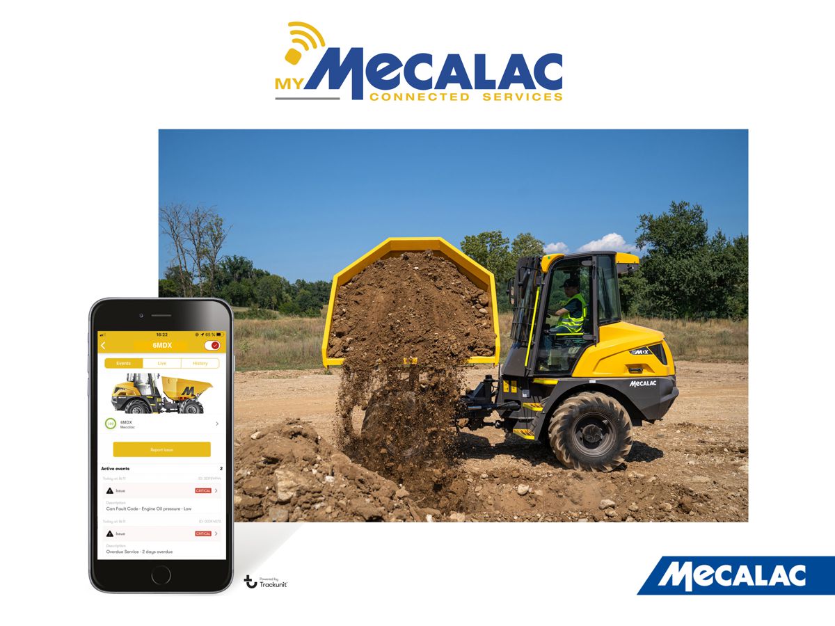 MyMecalac brings Connected Services Telematics to their Site Dumpers