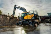 Hyundai HW210A Wheeled Excavator cleans up for PMG Services