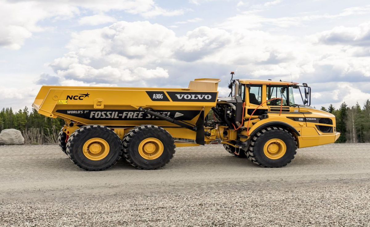 VolvoCE delivers World's first Construction Machine built using Fossil-Free Steel