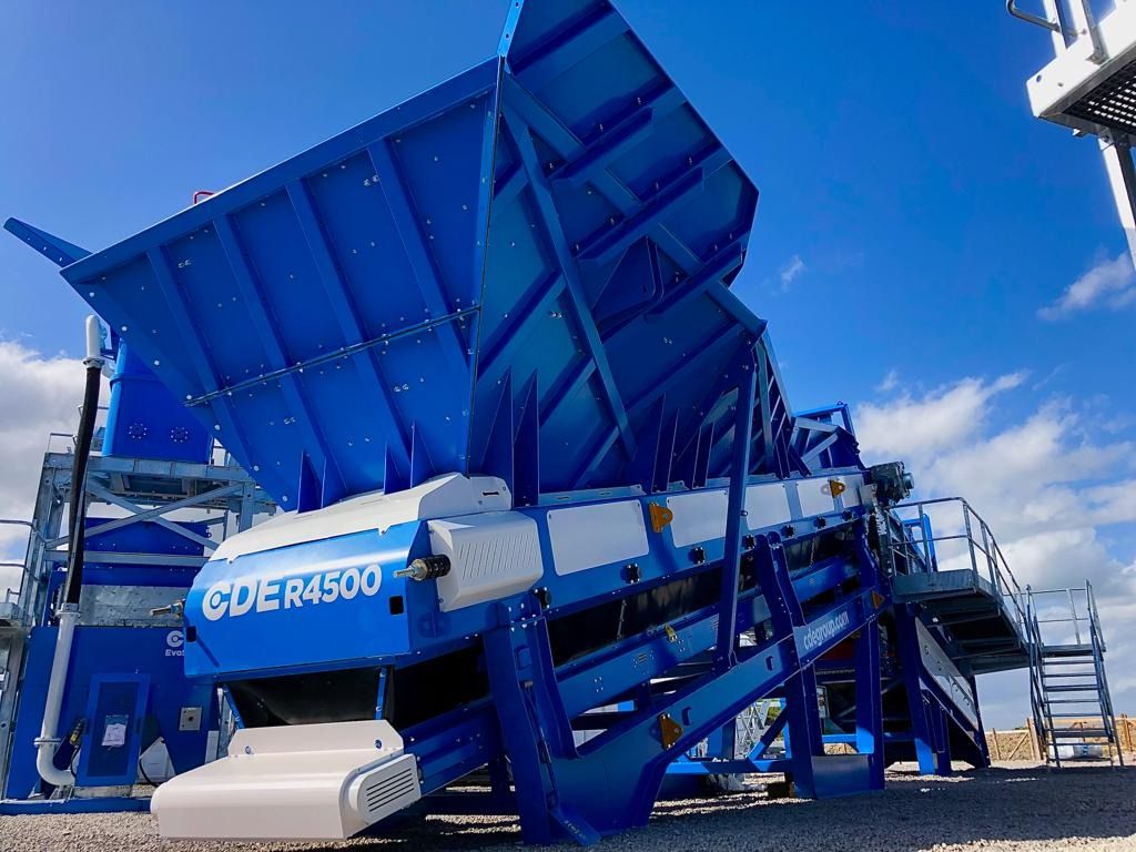 CDE commissioning their largest UK Construction and Demolition Recycling Plant
