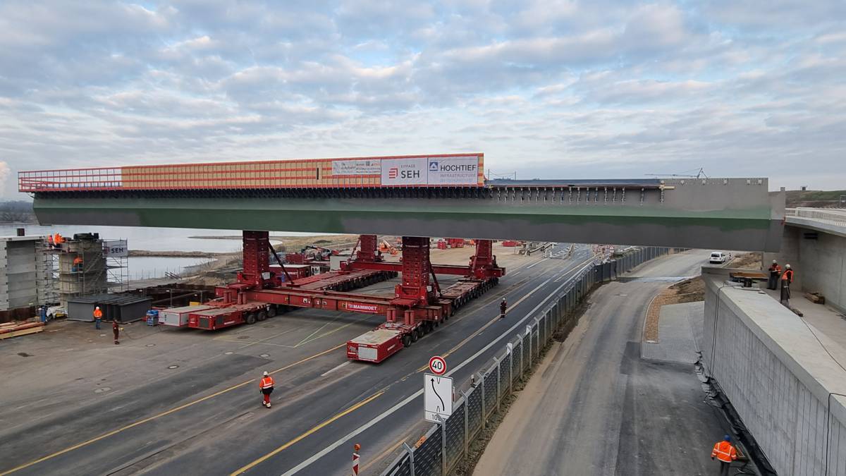 Efficient Bridge Section installation in Germany gets traffic moving again on time