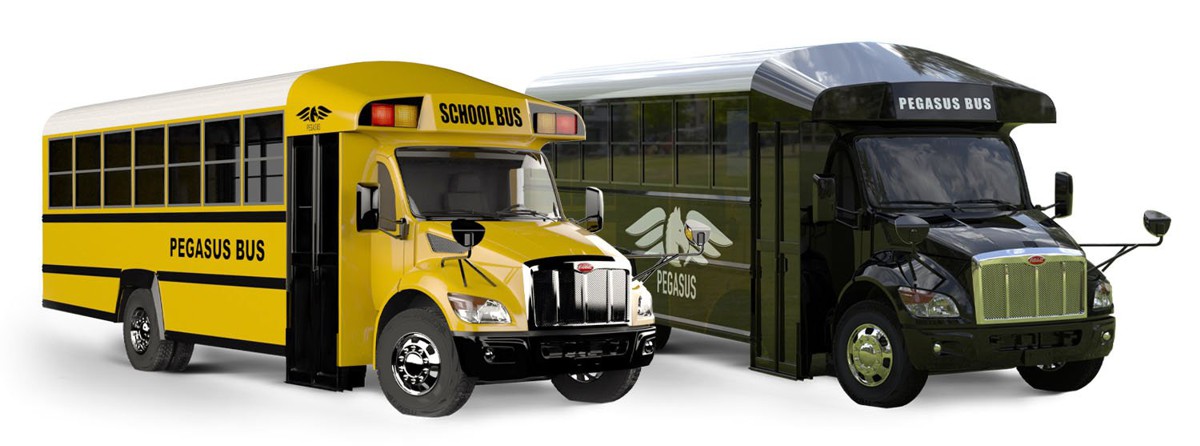 New Pegasus Bus Atlas Models built on Peterbilt Chassis