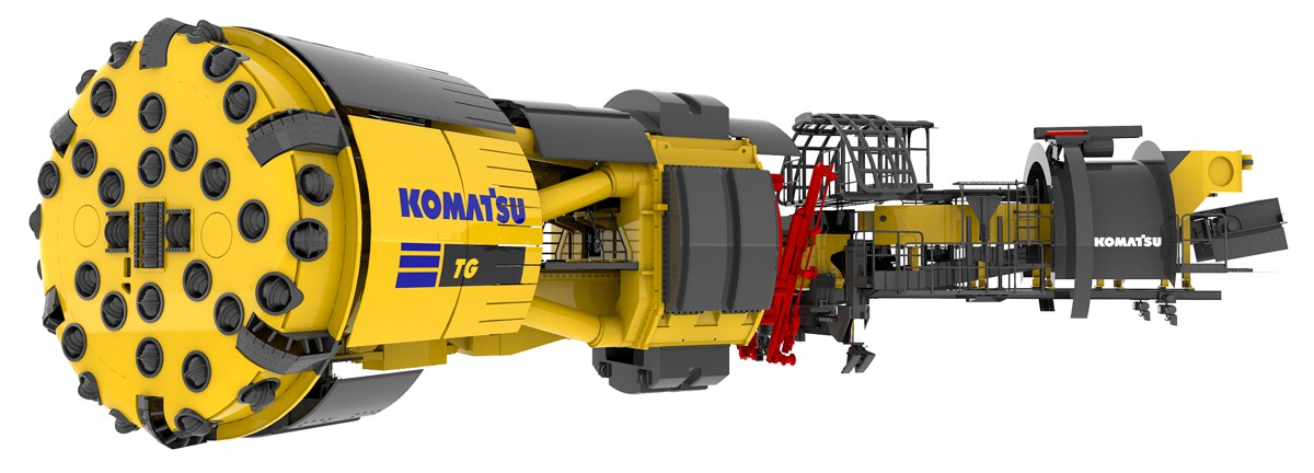 Komatsu’s Mining TBM for underground hard rock mine (Copyright of this image © 2022 Komatsu Ltd. All righ