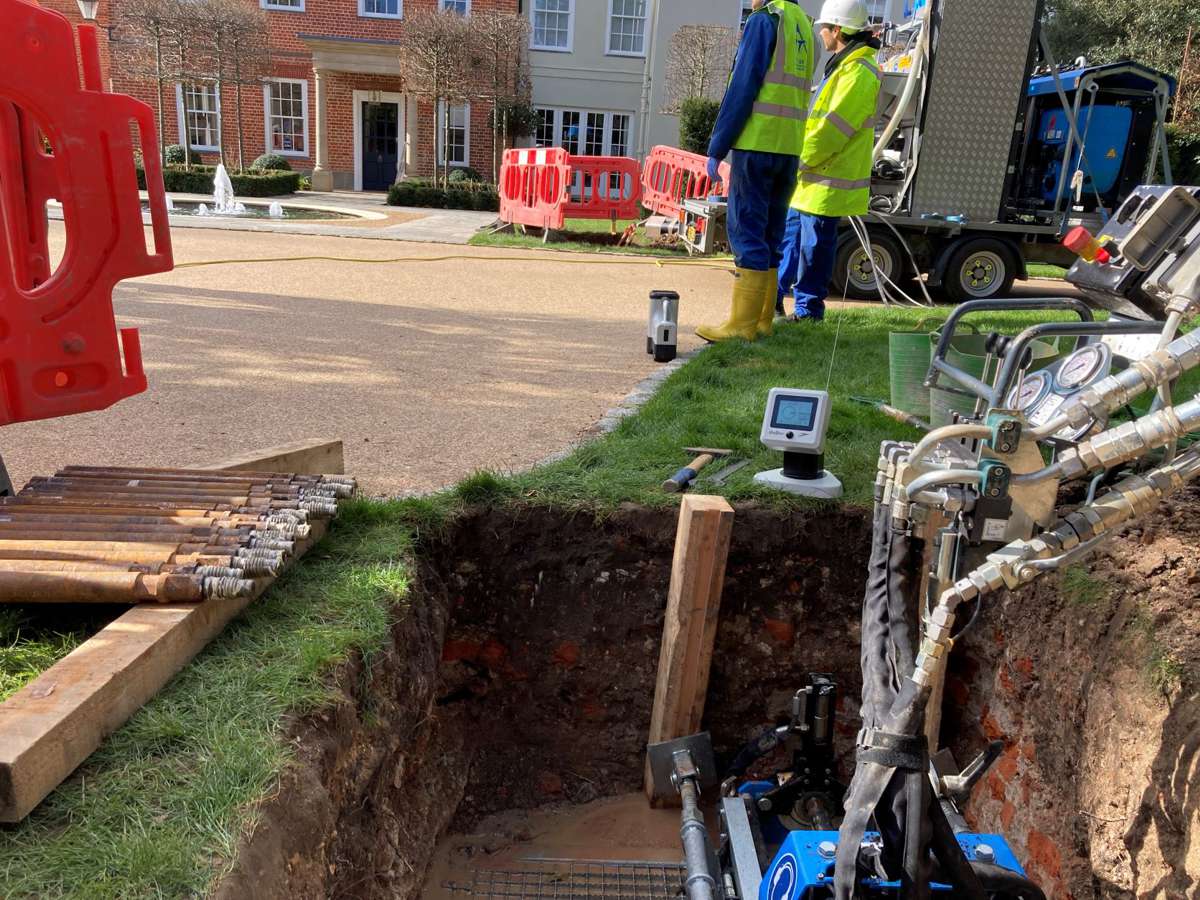TRACTO PS40 Trenchless solution rescues brand new driveway