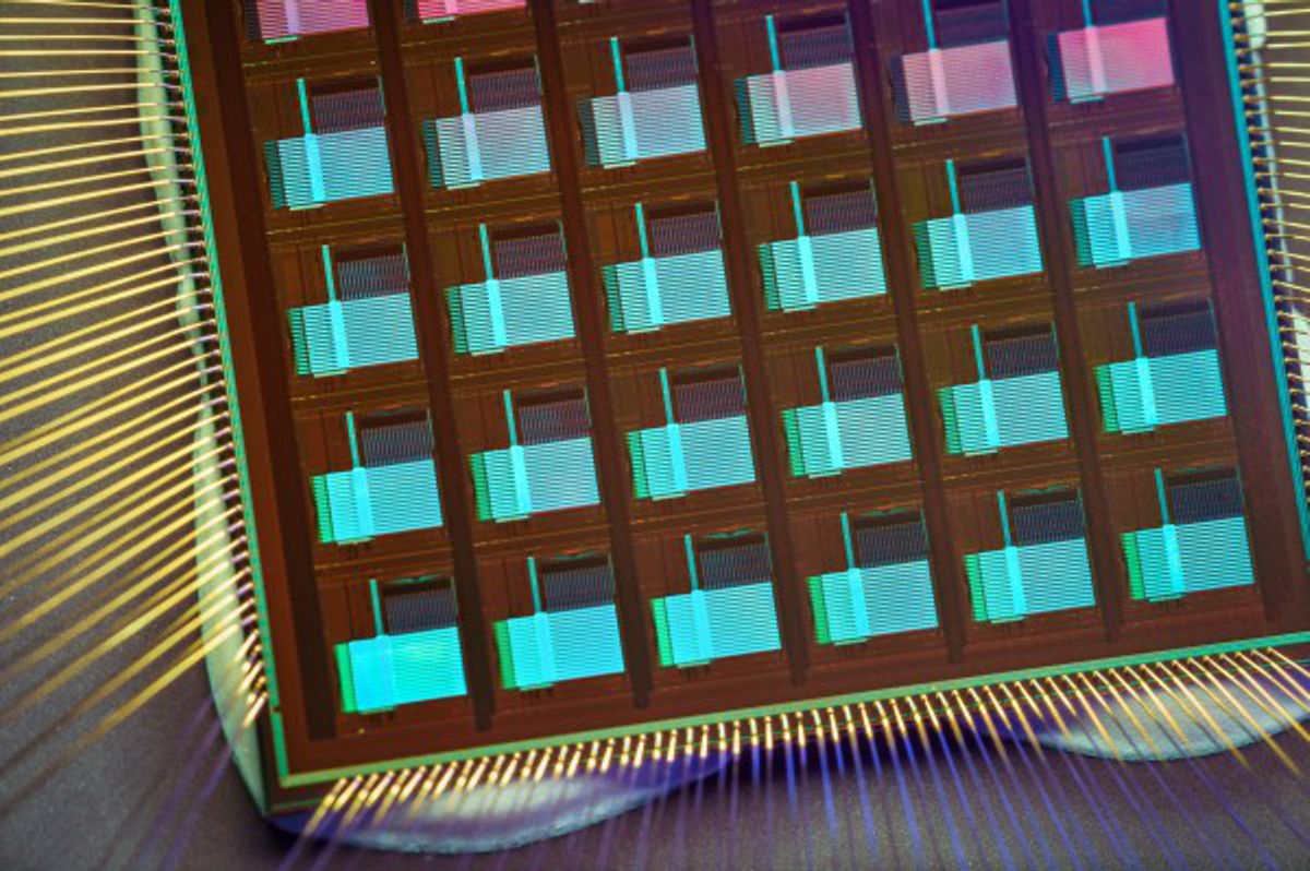 Credit: David Baillot/University of California San Diego The NeuRRAM chip is built with an innovative architecture