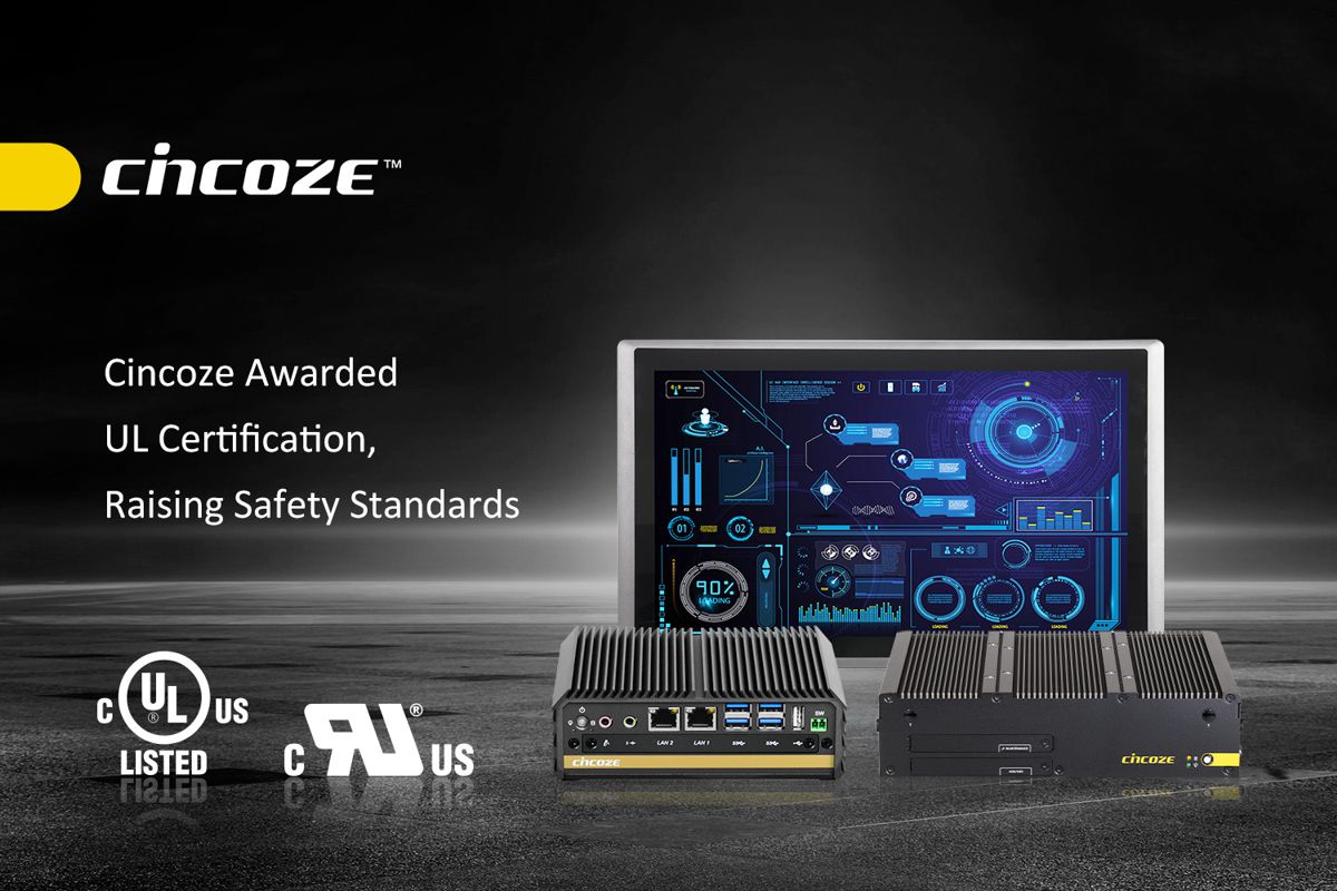 Cincoze rugged Industrial Computers awarded UL Certification