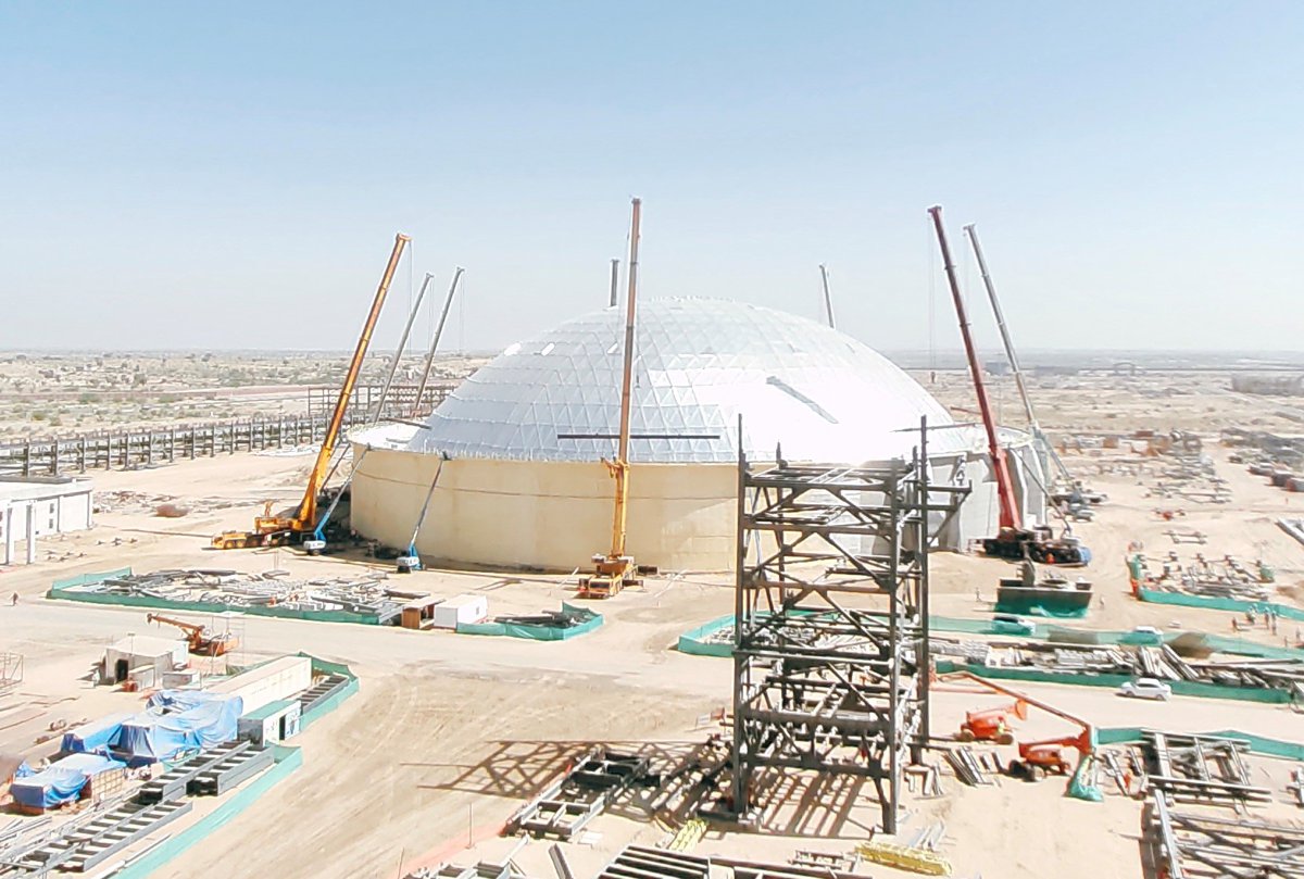 Steel Carriers in India relies on Tadano all-terrain Cranes to lift 250t steel dome