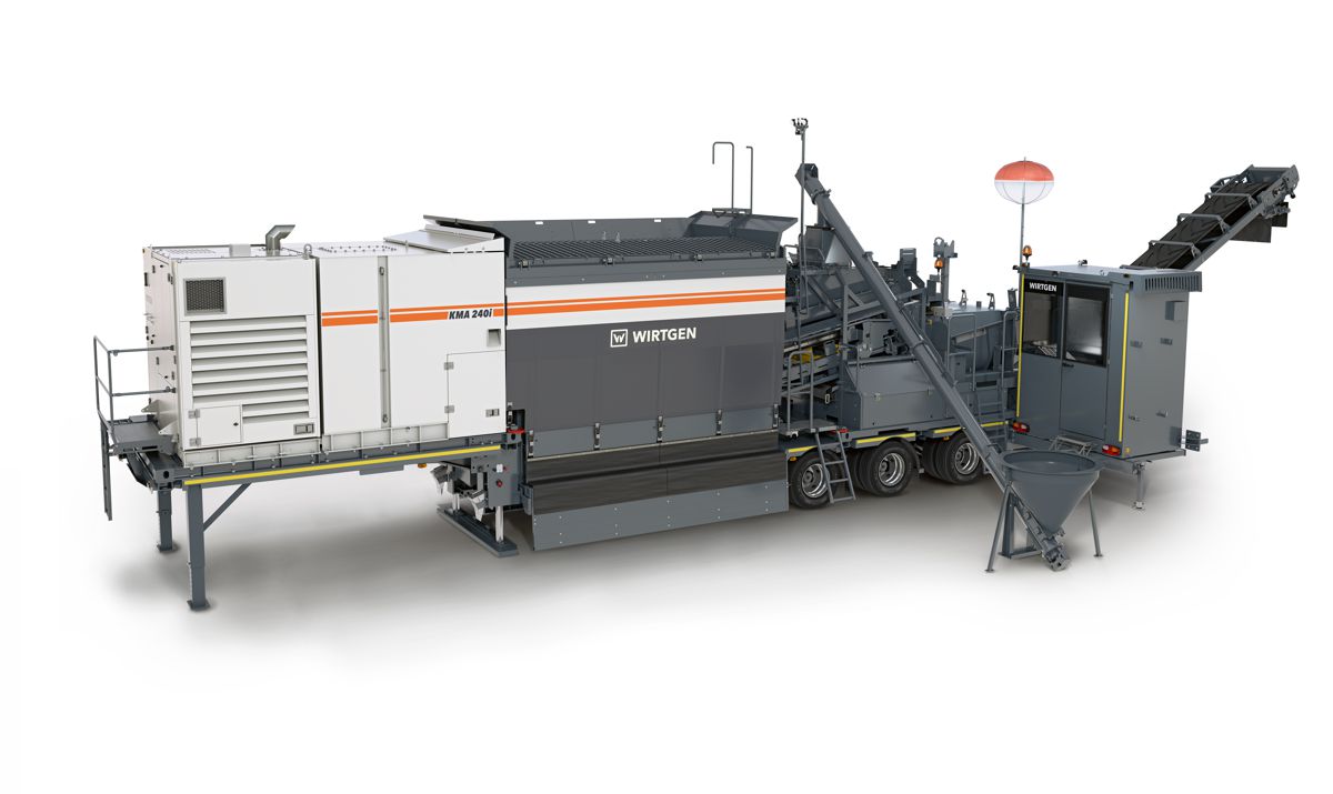 Wirtgen prepares for World Premiere of KMA 240i mobile Cold Mixing Plant