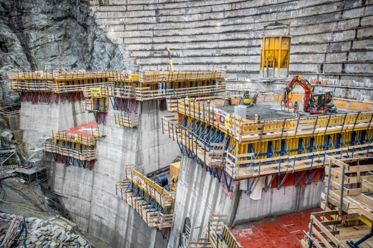 Doka demonstrating its expertise in Dam Construction at Swiss Spitallamm Dam