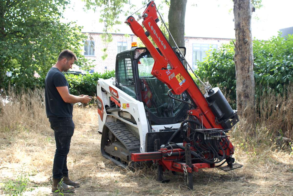 First Bobcat MaxControl System in UK put to work with J H Fencing