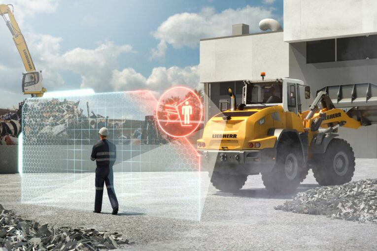 Liebherr Loaders receive VDBUM Award for Active Personnel Detection