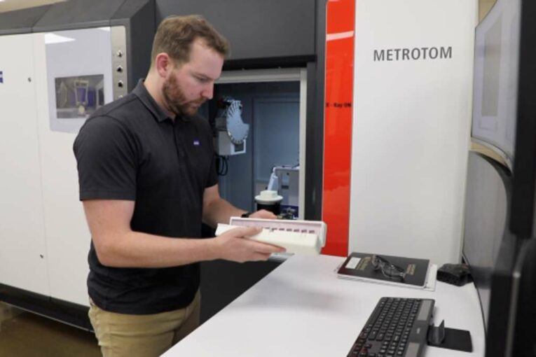 X-ray CT inspection of 3D-printed parts improved by Deep Learning