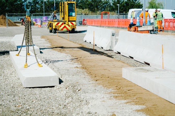 Hardstaff Barriers speeds up VRS installation with Precast Concrete Foundation solution