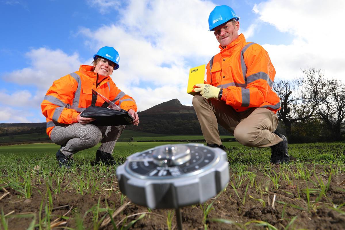 RWO’s new geotechnical team Chris Rudd (right) and Angela Baird