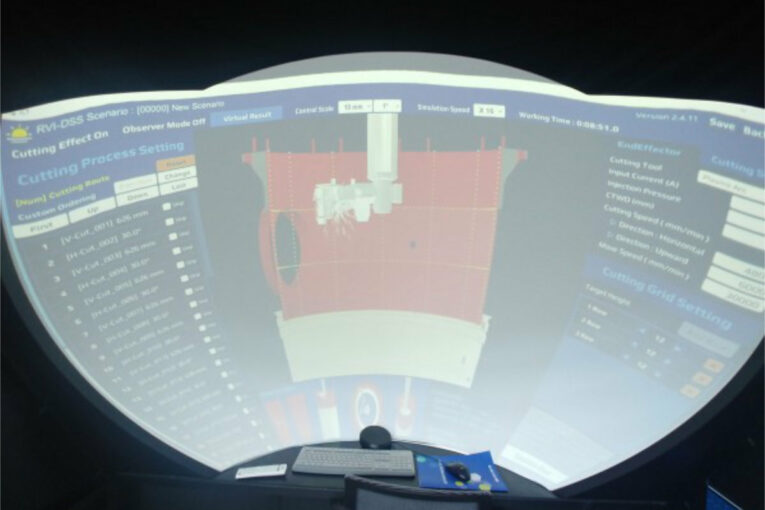 Underwater Cutting Simulator to help dismantle Nuclear Reactors