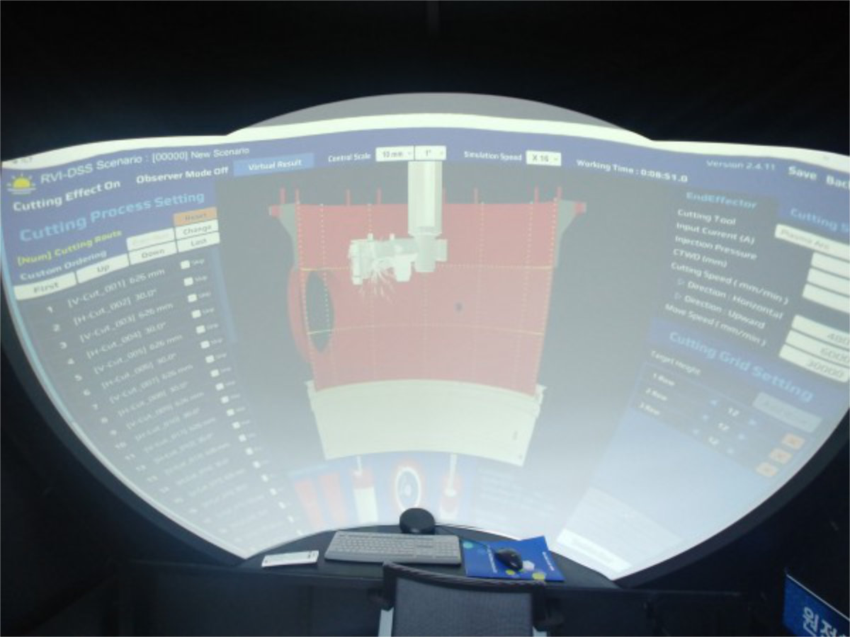 Underwater Cutting Simulator to help dismantle Nuclear Reactors