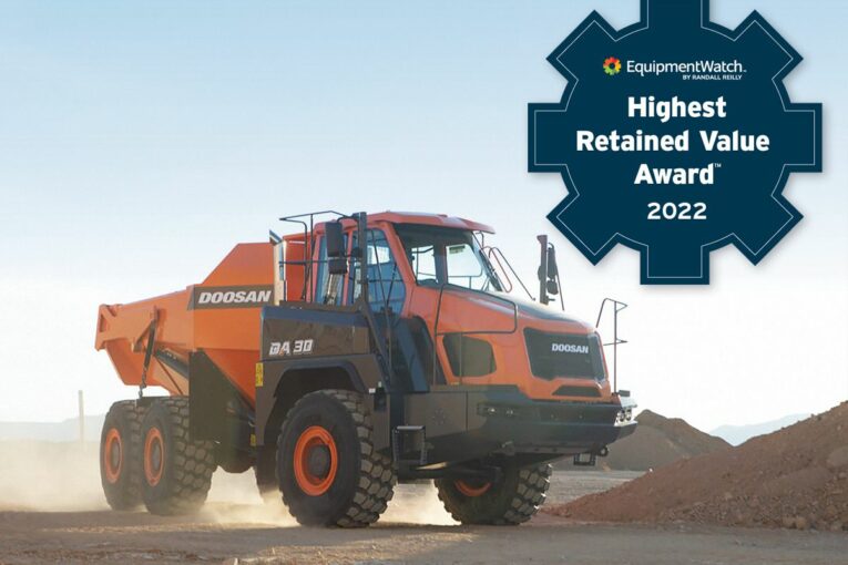 Doosan Articulated Dump Truck wins Highest Retained Value Award