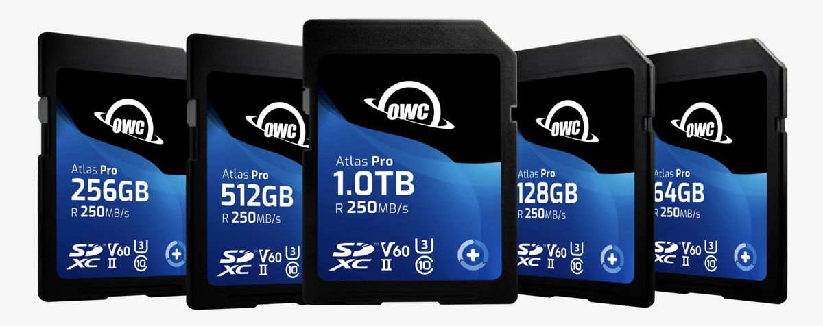 OWC introduces Atlas Pro and Atlas Ultra Series Memory Cards 