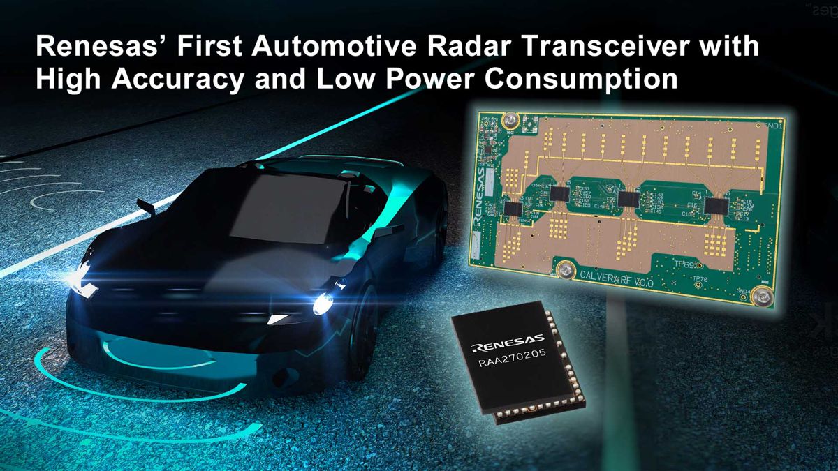 Renesas unveils Auto Radar, WAN IoT Modules and lays out Wi-Fi Roadmap