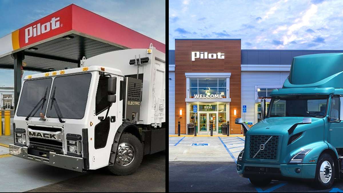 Volvo and Pilot Company partner on Truck Charging Network for North America