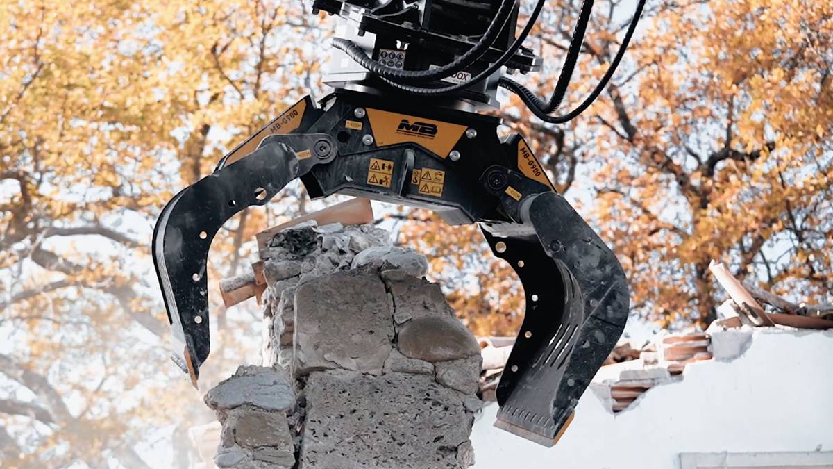 MB Crusher’s Grapple takes demolition work in hand