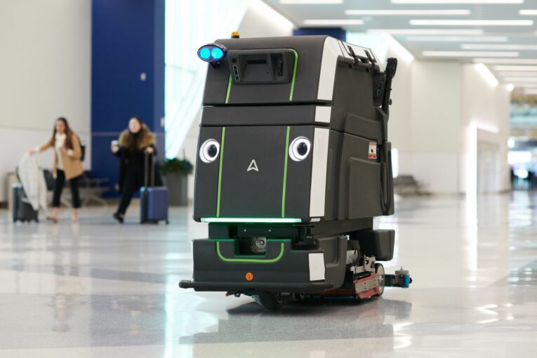 Avidbots Neo Robot Cleaning Airports around the world