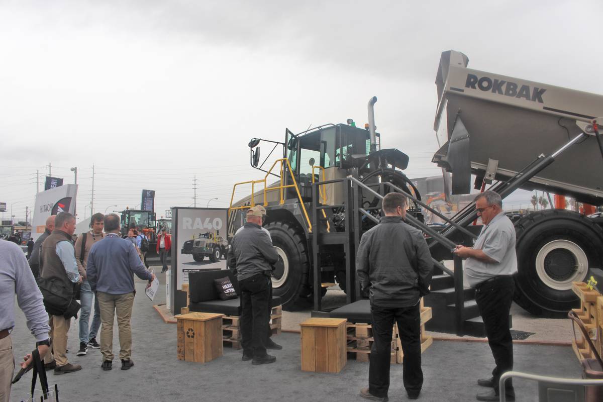 Rokbak Haulers on display for the first time at Conexpo