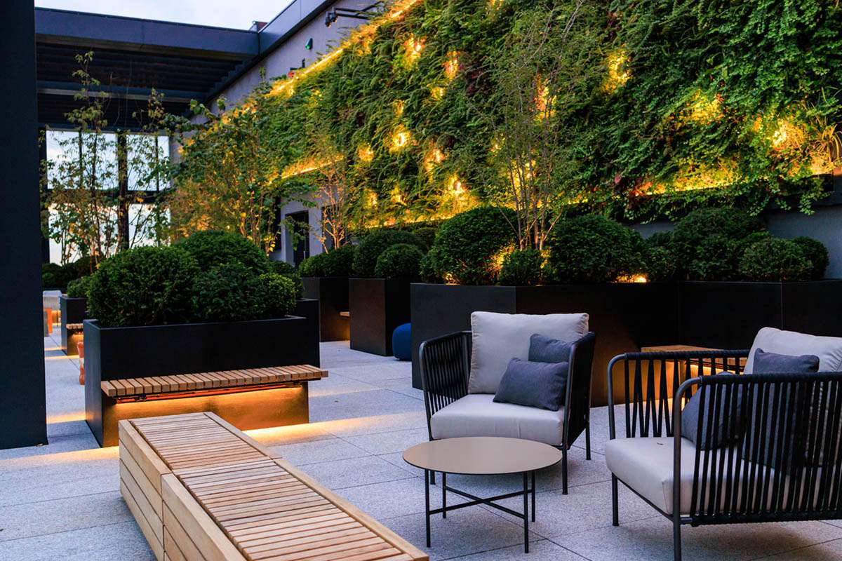 Biotecture remotely monitored Living Walls installed at The Sky Terrace