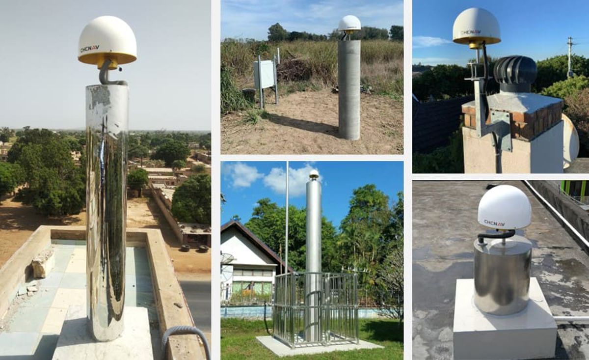 The CHCNAV’s GNSS antennas and geodetic stations installed in different countries to deliver uninterrupted positioning and navigation services.