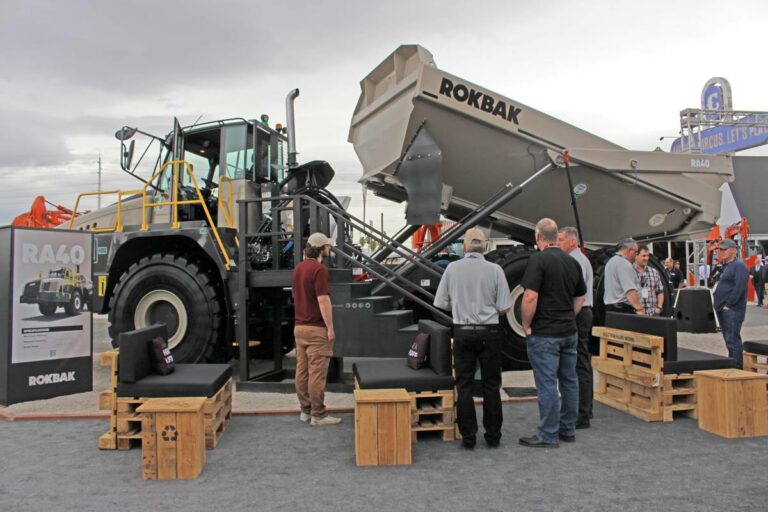 Rokbak Haulers on display for the first time at Conexpo