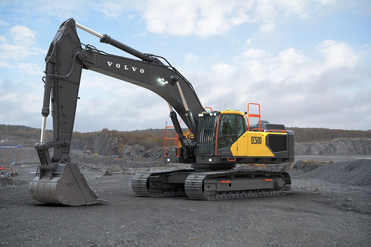 At CONEXPO 2023 this week in Las Vegas, Volvo Construction Equipment unveiled a prototype of its new EC500 crawler excavator.