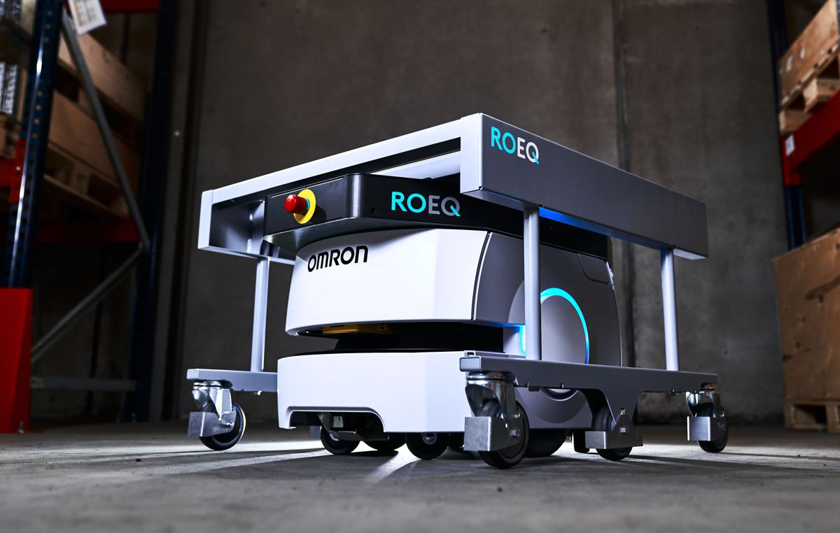 ROEQ debuts Cart System for OMRON LD-90x Autonomous Mobile Robot