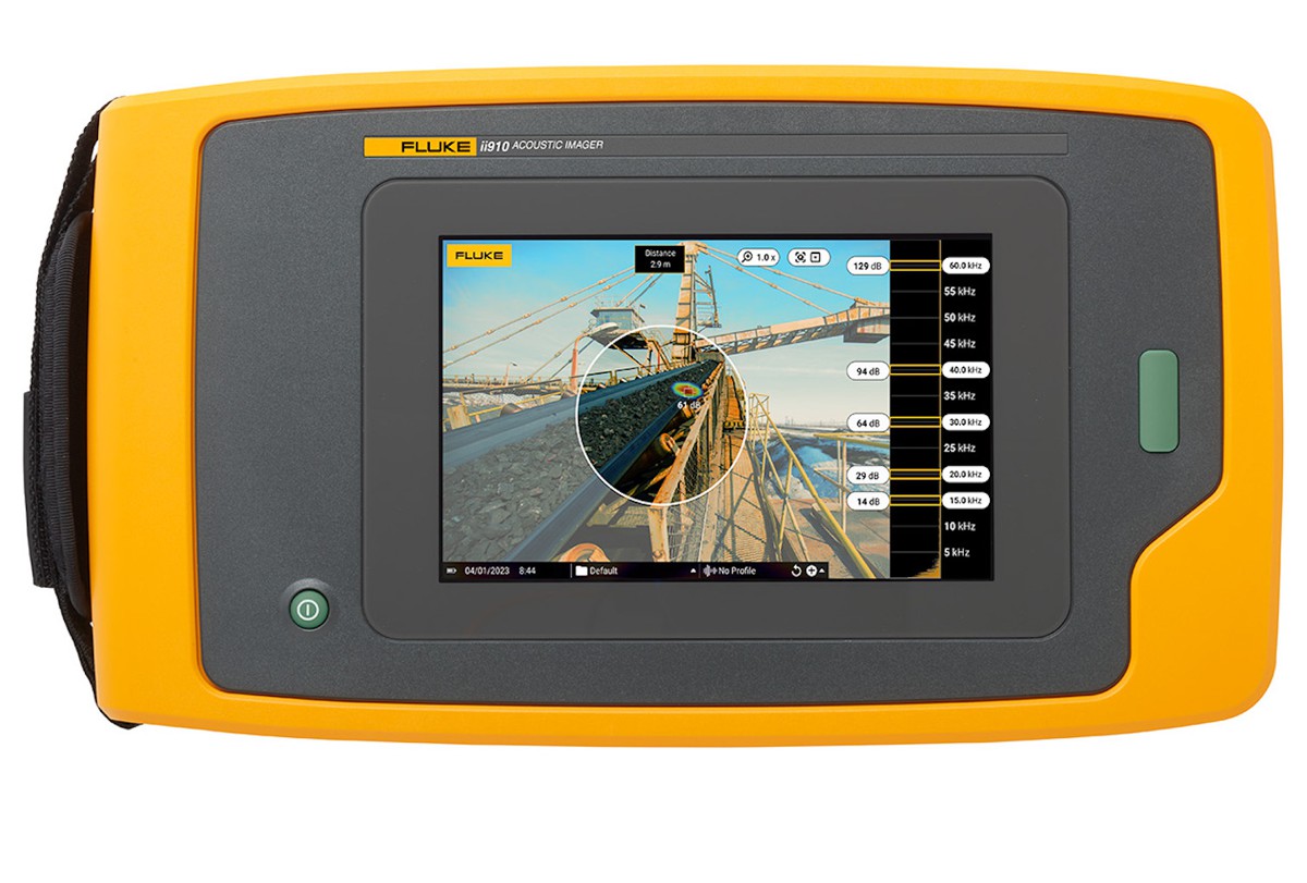 Fluke ii910 Precision Acoustic Imager troubleshoots Conveyor Systems