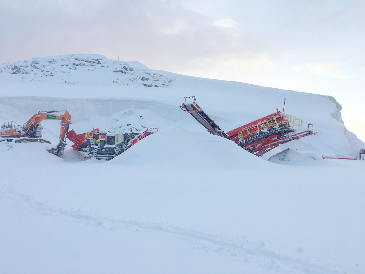 Sandvik mobile crushing and screening supports Polar Expedition in the Antarctic