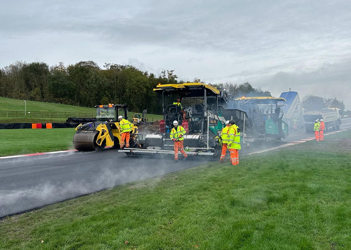 Aggregate Industries takes pole position after resurfacing Donington Park