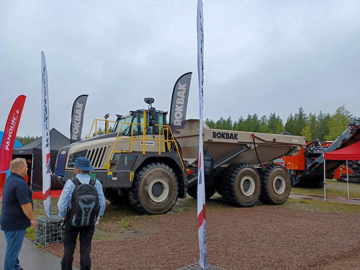 Get close up to the Rokbak RA40 Hauler at Maxpo in Finland