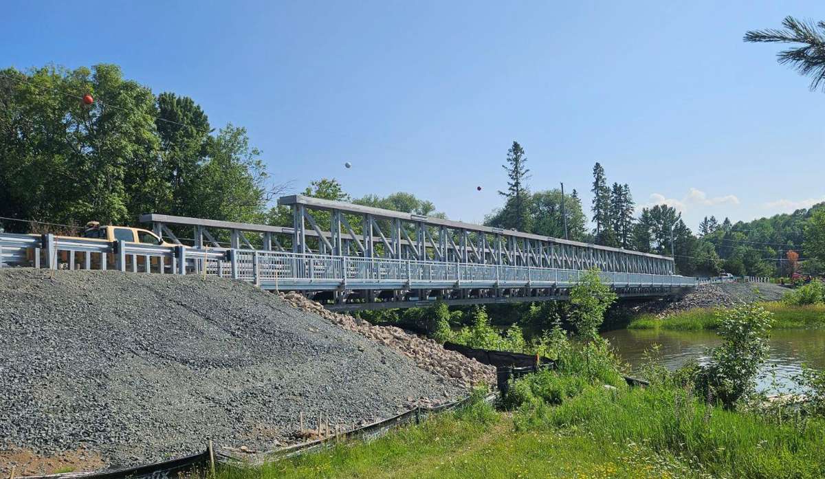 Acrow Modular Steel Bridge a permanent replacement for Ontario Thessalon Bridge