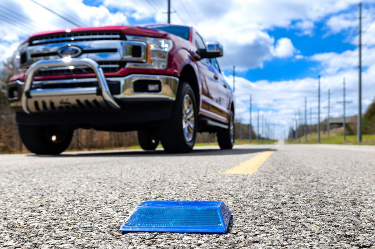 Advanced Pavement Markers could aid Autonomous Vehicles in Remote Areas