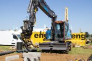 Collins Earthworks celebrates new customised Volvo EWR170E Wheeled Excavator