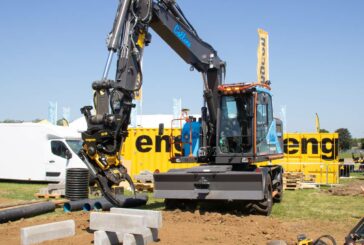Collins Earthworks celebrates new customised Volvo EWR170E Wheeled Excavator