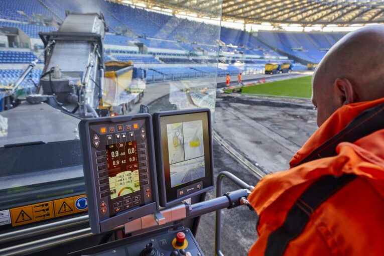 Wirtgen W200Fi Milling Machine renovates Stadio Olimpico running track in Rome