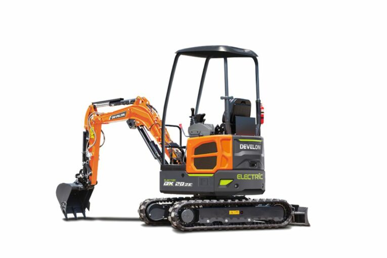 2 tonne Electric DEVELON DX20ZE-7 mini-excavator updated