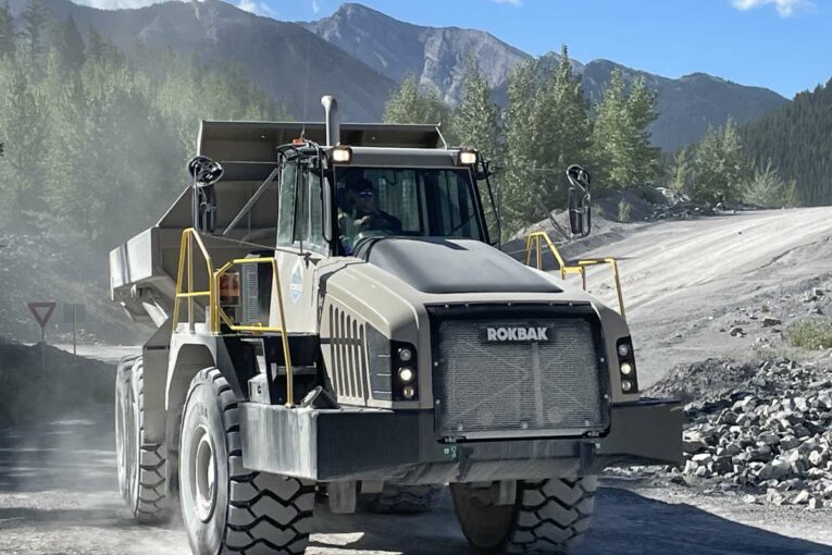 Rokbak RA40s Haulers take on the Rockies