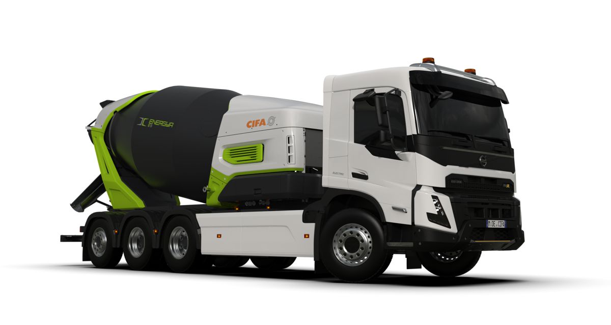 CIFA Energya E9 Electric Mixer Truck to be featured at Ecomondo