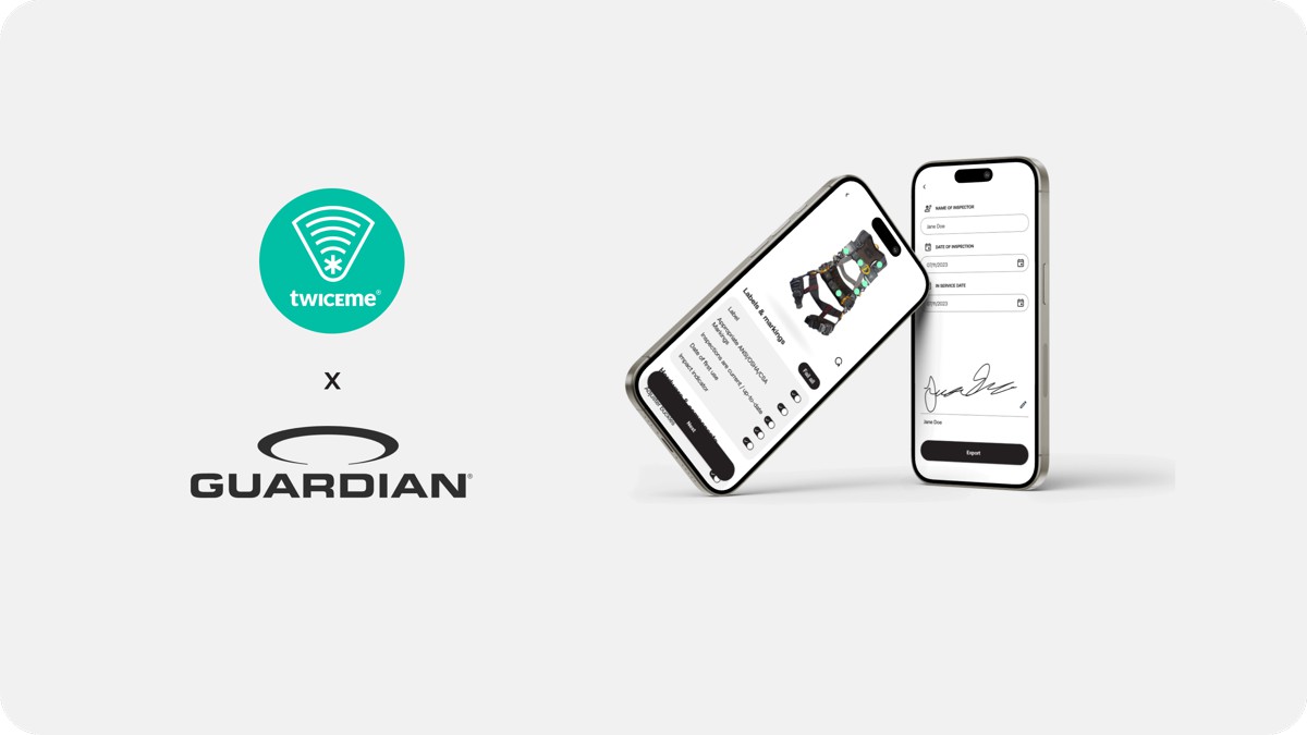 In-App Inspection feature for Safety Harnesses launched by Twiceme and Guardian