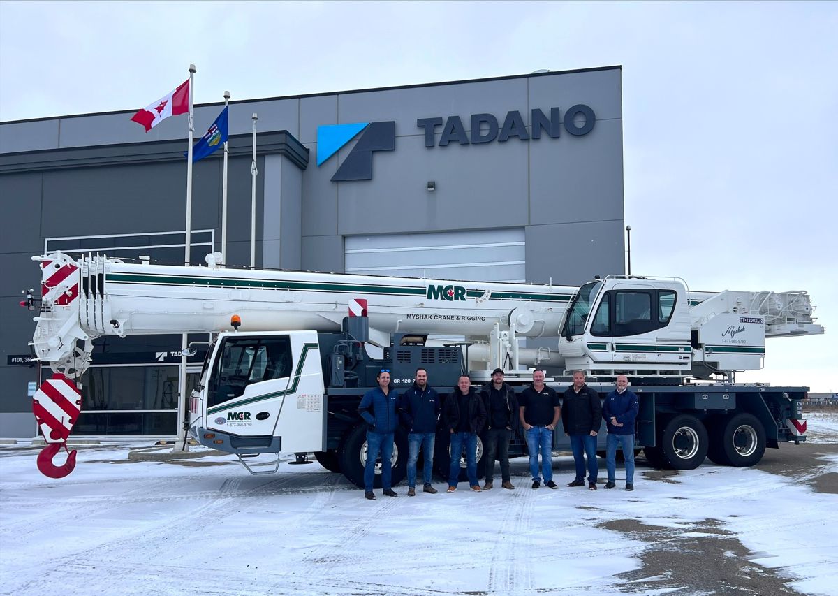Canadian Myshak Crane and Rigging adopts Tadano GT-1200XL-2 Truck Crane