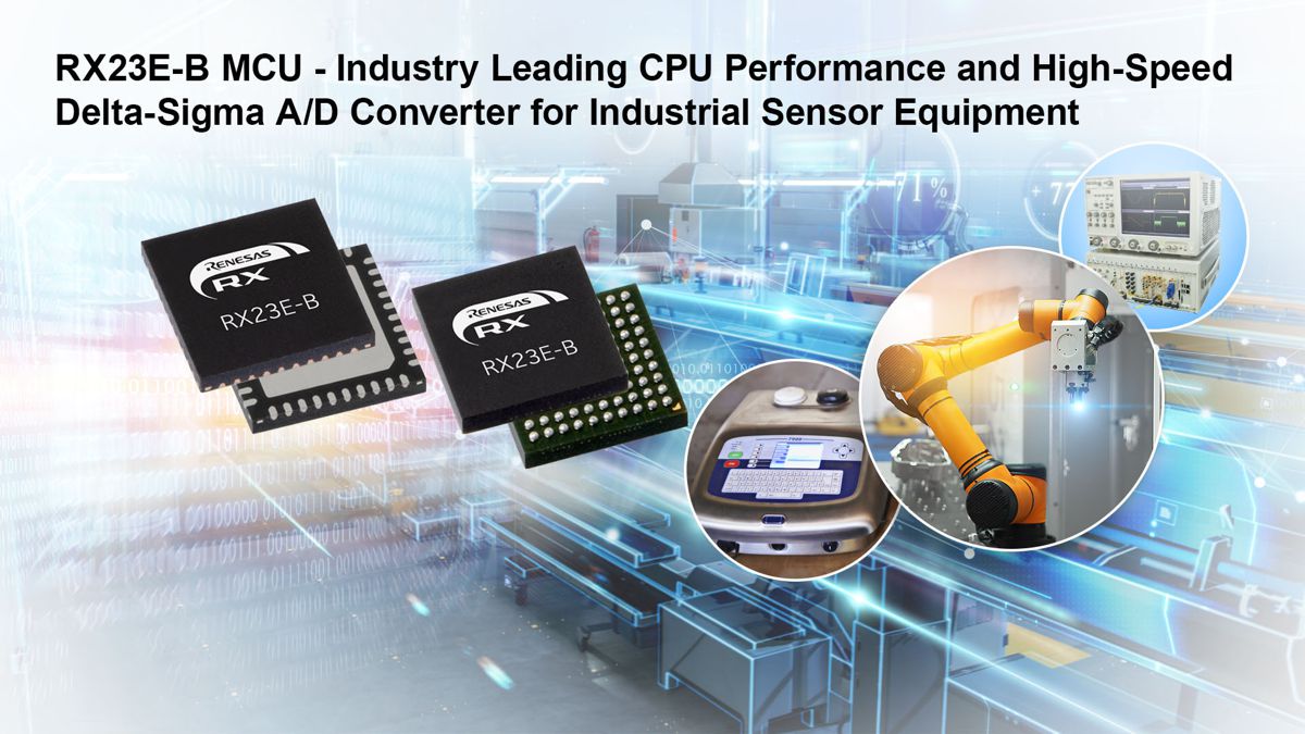 Renesas 32-bit RX MCU with analogue front-end for Industrial Sensor Systems