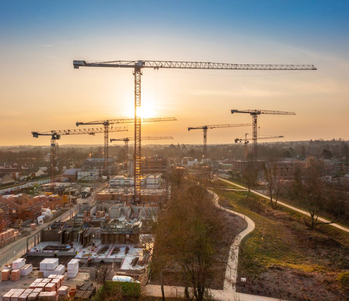 Liebherr Tower Cranes building an eco-friendly District in France