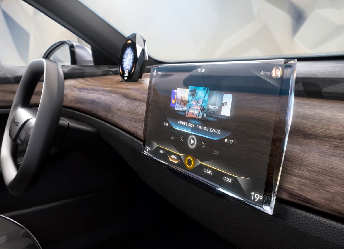 Continental debuts Transparent Swarovski Crystal Automotive Displays